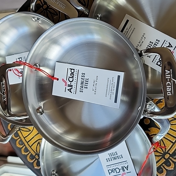 COPY - All-Clad Stainless Steel 6" Mini Gratin Pan, Set of 4 - Picture 2 of 4